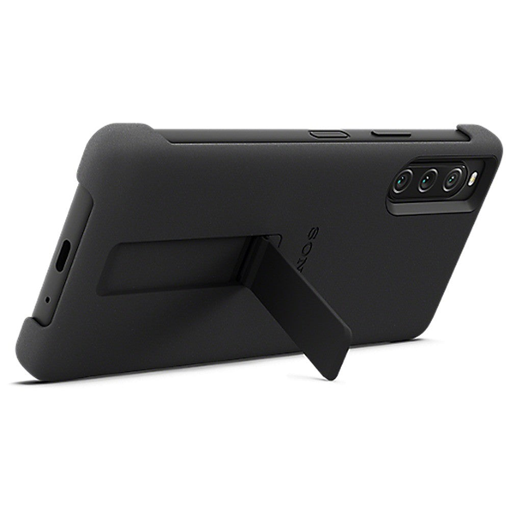 Sony Original Sony Xperia 10 V Skal Style Cover with Stand Svart