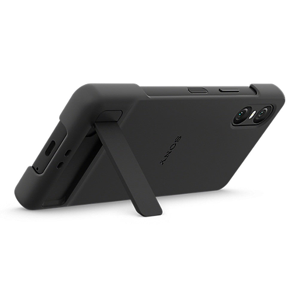 Sony Original Sony Xperia 10 VI Skal Style Cover with Stand Svart