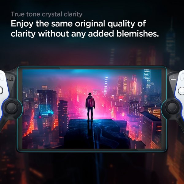 Spigen Sony PlayStation Portal Skärmskydd GLAS.tR EZ Fit