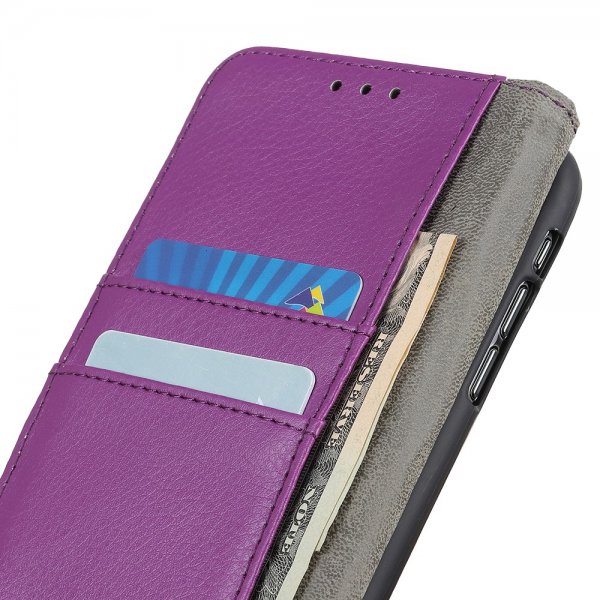 Sony Xperia 1 III Fodral Litchi Lila