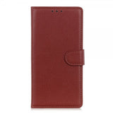 Sony Xperia 1 IV Fodral Litchi Brun