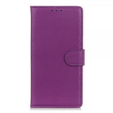 Sony Xperia 1 IV Fodral Litchi Lila