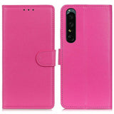 Sony Xperia 1 IV Fodral Litchi Magenta