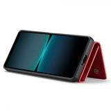 Dg.Ming Sony Xperia 1 V Skal M1 Series Löstagbar Korthållare Röd