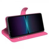 Sony Xperia 1 VI Fodral Litchi Magenta