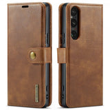 Dg.Ming Sony Xperia 1 VI Fodral med Löstagbart Skal Brun