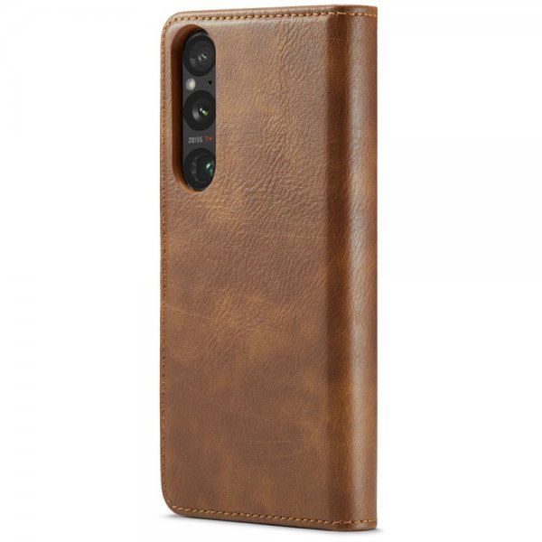 Dg.Ming Sony Xperia 1 VI Fodral med Löstagbart Skal Brun
