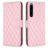Sony Xperia 1 VI Fodral Rombmönster Rosa