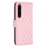 Sony Xperia 1 VI Fodral Rombmönster Rosa