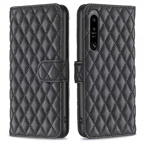 Sony Xperia 1 VI Fodral Rombmönster Svart