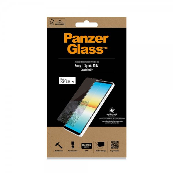 PanzerGlass Sony Xperia 10 IV Skärmskydd Standard Fit Case Friendly