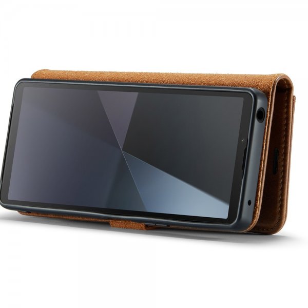 Dg.Ming Sony Xperia 10 VI Fodral med Löstagbart Skal Brun