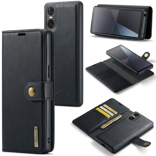 Dg.Ming Sony Xperia 10 VI Fodral med Löstagbart Skal Svart