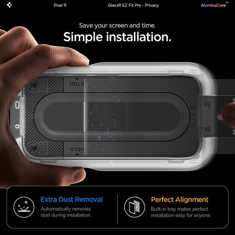 Spigen Google Pixel 10/Google Pixel 11 Skärmskydd GLAS.tR EZ Fit Pro Privacy 2-pack