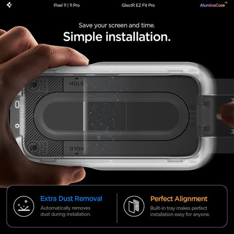 Spigen Google Pixel 11/Google Pixel 11 Pro Skärmskydd GLAS.tR EZ Fit Pro 2-pack