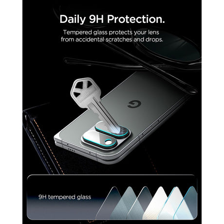 Spigen Google Pixel 11 Pro Fold Kameraskydd GLAS.tR EZ Fit Optik Pro 2-pack