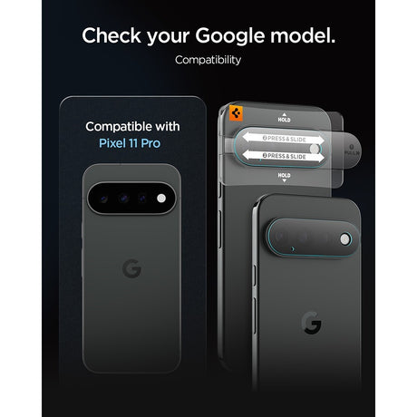 Spigen Google Pixel 11 Pro Kameraskydd GLAS.tR EZ Fit Optik Pro 2-pack