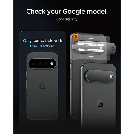 Spigen Google Pixel 11 Pro XL Kameraskydd GLAS.tR EZ Fit Optik Pro 2-pack