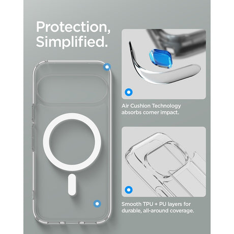 Spigen Google Pixel 11 Pro XL Skal Ultra Hybrid MagFit Clear White