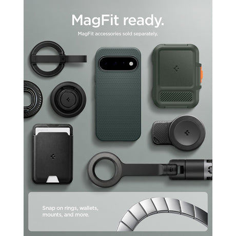 Spigen Google Pixel 11 Skal Liquid Air MagFit Abyss Green