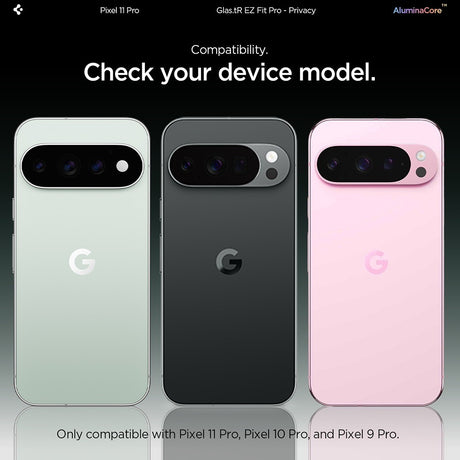 Spigen Google Pixel 9 Pro/10 Pro/11 Pro Skärmskydd GLAS.tR EZ Fit Pro Privacy 2-pack
