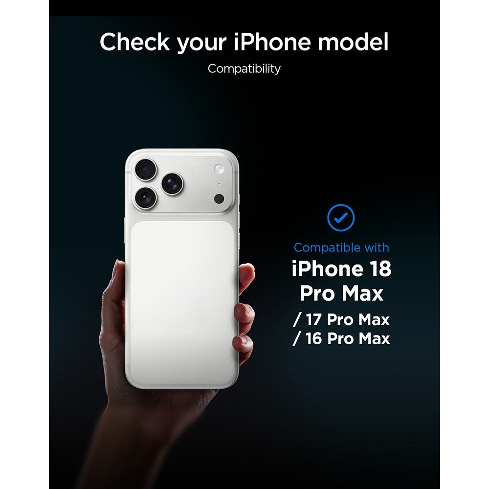 Spigen iPhone 16 Pro Max/17 Pro Max/18 Pro Max Skärmskydd Glas.tR EZ Fit Pro 2-pack