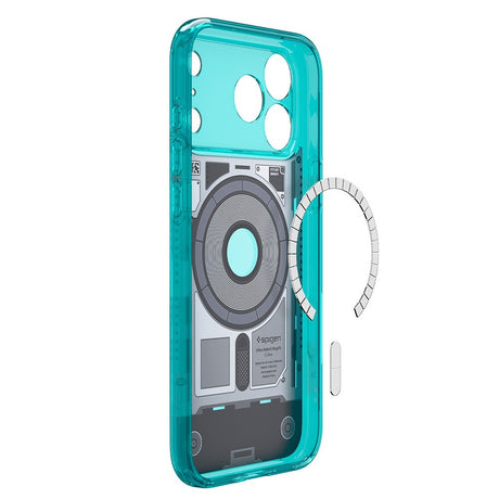 Spigen iPhone 17 Pro/iPhone 18 Pro Skal Classic C1 MagFit Bondi Blue