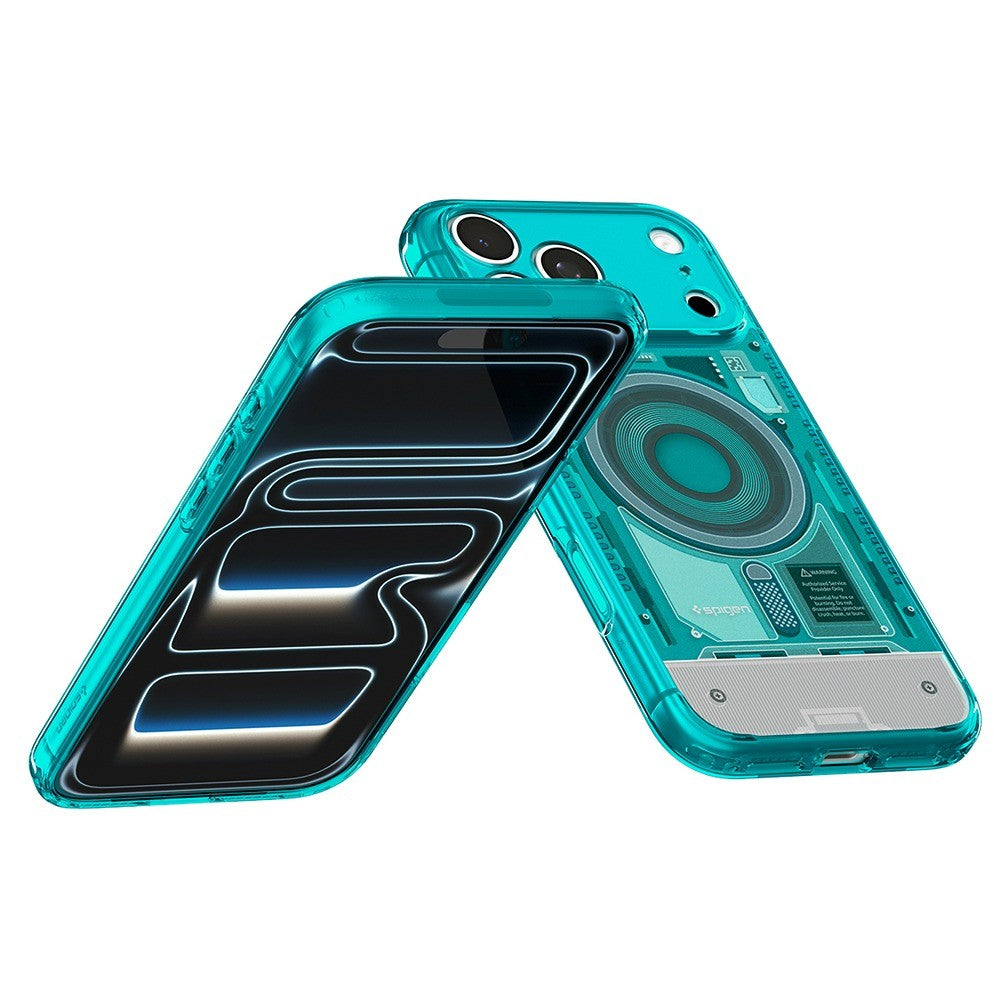 Spigen iPhone 17 Pro/iPhone 18 Pro Skal Classic C1 MagFit Bondi Blue