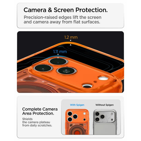 Spigen iPhone 17 Pro/iPhone 18 Pro Skal Classic C1 MagFit Tangerine