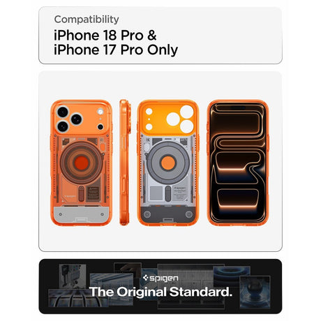 Spigen iPhone 17 Pro/iPhone 18 Pro Skal Classic C1 MagFit Tangerine