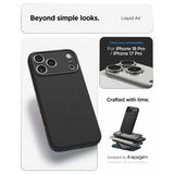 Spigen iPhone 17 Pro/iPhone 18 Pro Skal Liquid Air Matte Black
