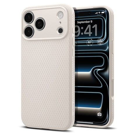 Spigen iPhone 17 Pro/iPhone 18 Pro Skal Liquid Air Natural Titanium