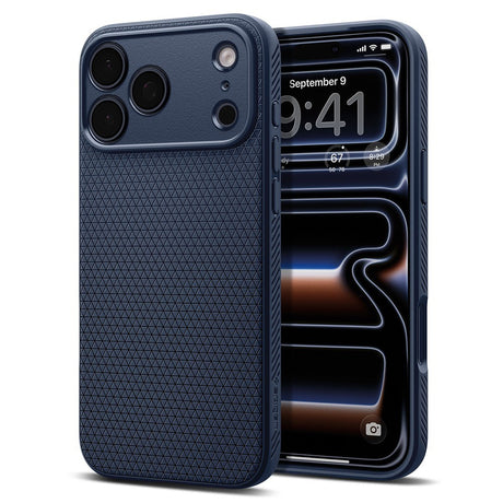Spigen iPhone 17 Pro/iPhone 18 Pro Skal Liquid Air Navy Blue