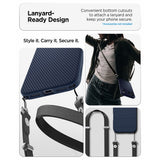 Spigen iPhone 17 Pro/iPhone 18 Pro Skal Liquid Air Navy Blue