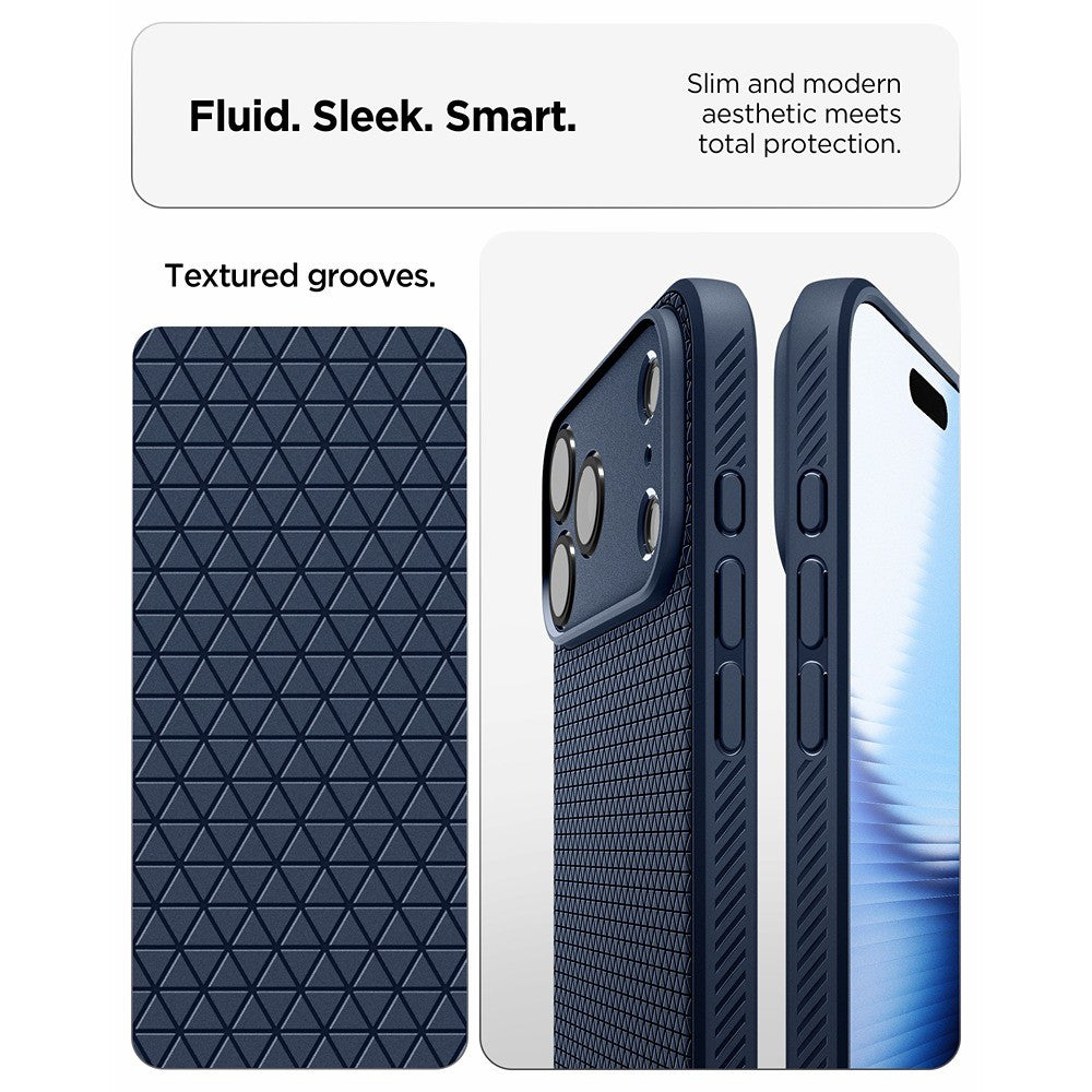 Spigen iPhone 17 Pro/iPhone 18 Pro Skal Liquid Air Navy Blue