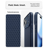 Spigen iPhone 17 Pro/iPhone 18 Pro Skal Liquid Air Navy Blue