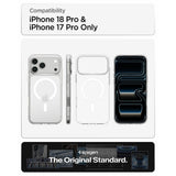 Spigen iPhone 17 Pro/iPhone 18 Pro Skal Liquid Crystal MagFit Clear White