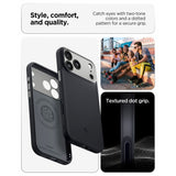Spigen iPhone 17 Pro/iPhone 18 Pro Skal Nano Pop MagFit Black Sesame