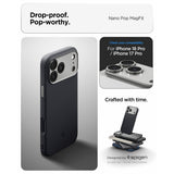 Spigen iPhone 17 Pro/iPhone 18 Pro Skal Nano Pop MagFit Black Sesame