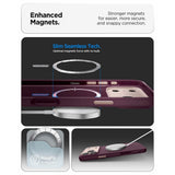 Spigen iPhone 17 Pro/iPhone 18 Pro Skal Nano Pop MagFit Burgundy Bean