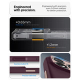 Spigen iPhone 17 Pro/iPhone 18 Pro Skal Nano Pop MagFit Burgundy Bean
