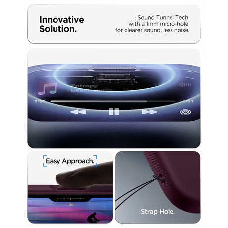 Spigen iPhone 17 Pro/iPhone 18 Pro Skal Nano Pop MagFit Burgundy Bean