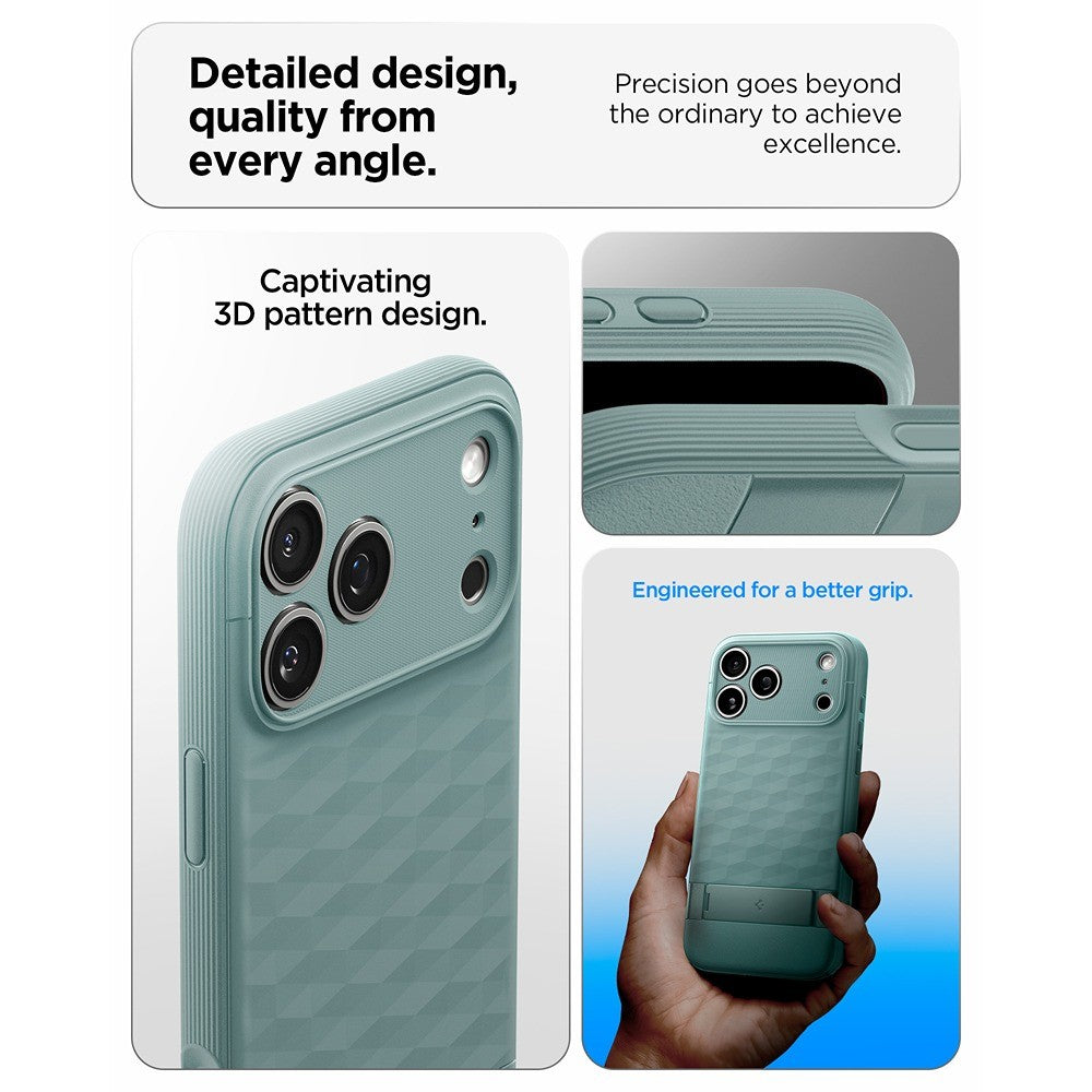 Spigen iPhone 17 Pro/iPhone 18 Pro Skal Parallax S MagFit Sage Green