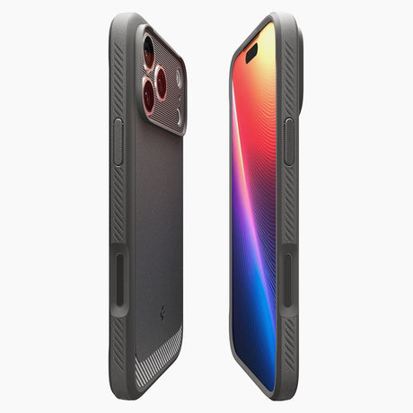 Spigen iPhone 17 Pro/iPhone 18 Pro Skal Rugged Armor MagFit Grå