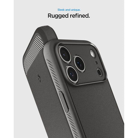 Spigen iPhone 17 Pro/iPhone 18 Pro Skal Rugged Armor MagFit Grå