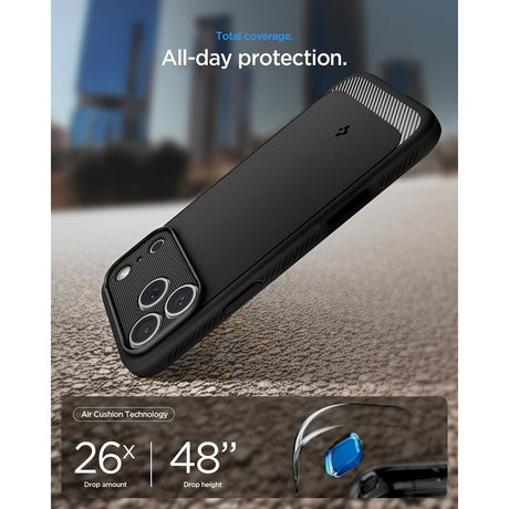 Spigen iPhone 17 Pro/iPhone 18 Pro Skal Rugged Armor MagFit Matte Black