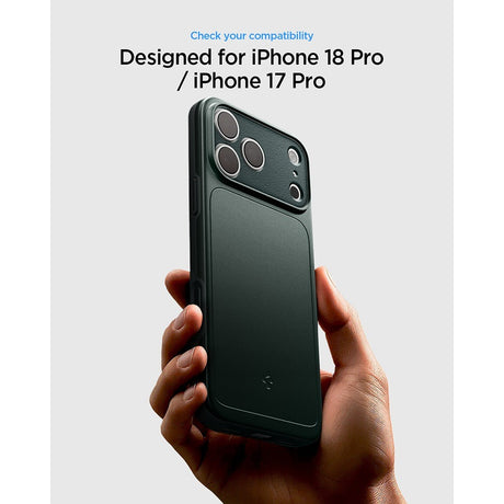Spigen iPhone 17 Pro/iPhone 18 Pro Skal Thin Fit MagFit Abyss Green