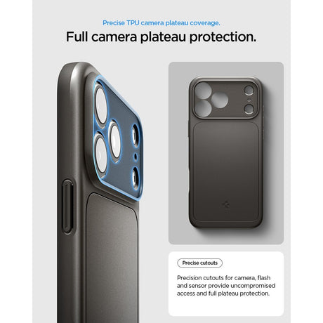 Spigen iPhone 17 Pro/iPhone 18 Pro Skal Thin Fit MagFit Gunmetal
