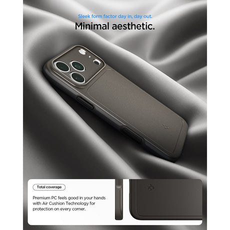Spigen iPhone 17 Pro/iPhone 18 Pro Skal Thin Fit MagFit Gunmetal