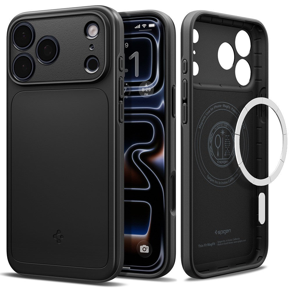 Spigen iPhone 17 Pro/iPhone 18 Pro Skal Thin Fit MagFit Svart